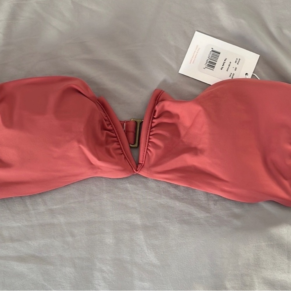 NWT Andie Swim The Scala Top deep coral punch S - Picture 3 of 7